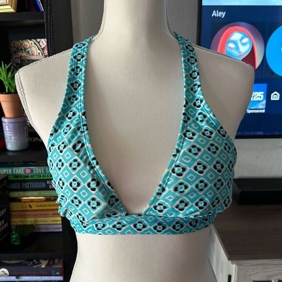 Old navy size small blue swimsuit top bikini top - Picture 1 of 5